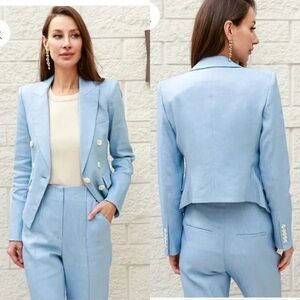 DIEGO DICKEY JACKET IN COLOR LAKE BLUE size 8